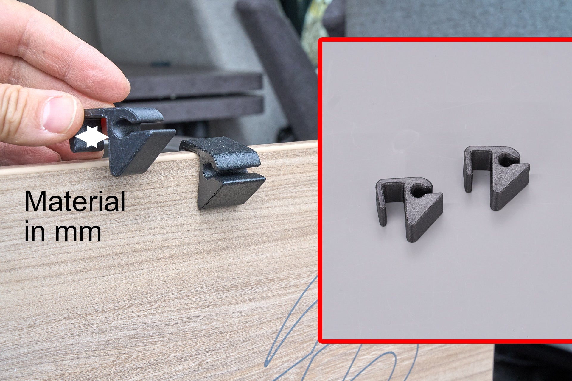 Adapter for Flextrash on "Knaus-Hook"